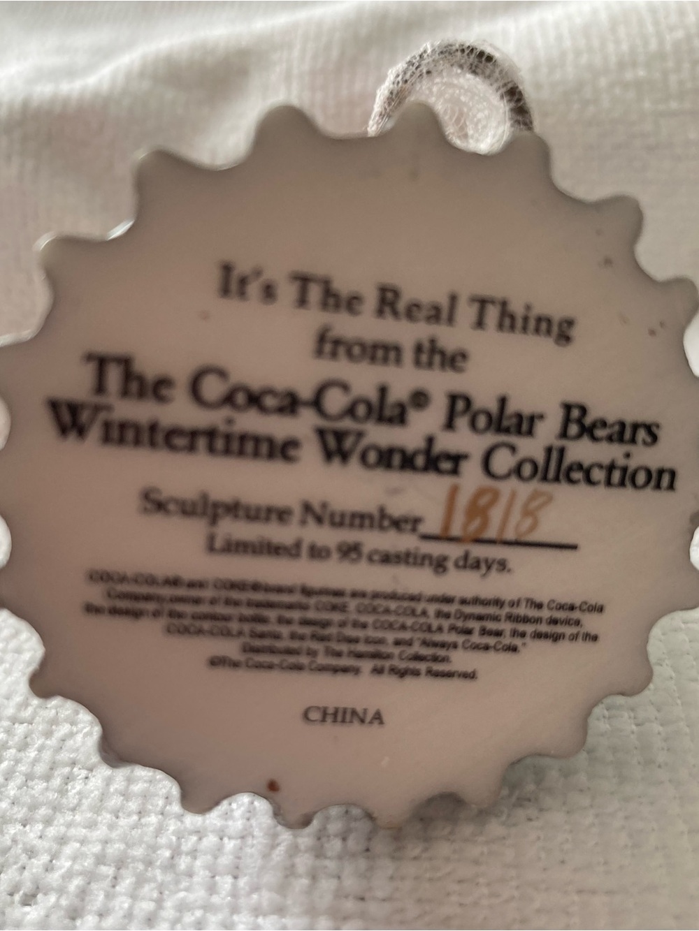 4 Wintertime Wonder Collection polar bear figurines from the Hamilton Collection - Picture 7 of 9